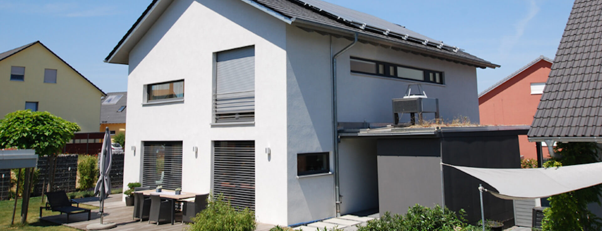 Modernes Niedrigenergie-Einfamilienhaus Neubau geplant vom Büro für Bauplanung Heitzer